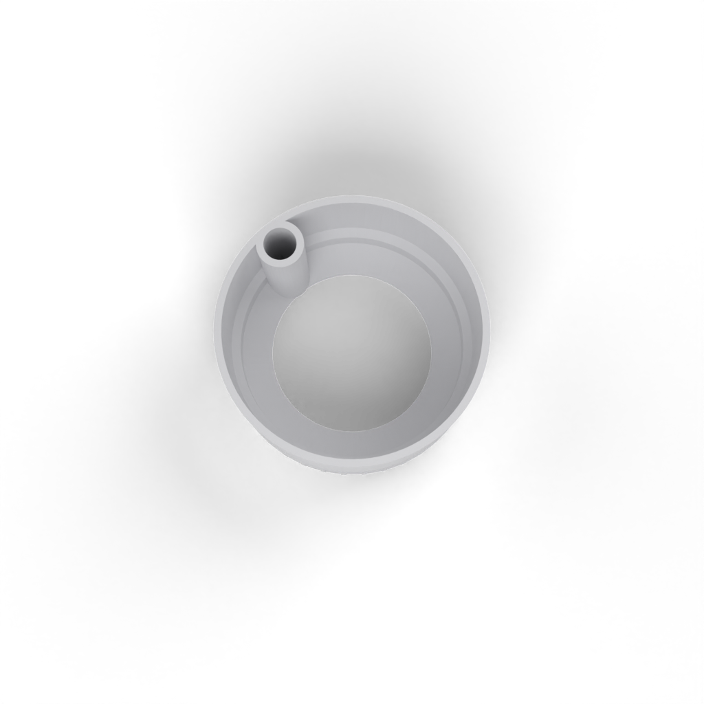 round planter cubic pattern view 4